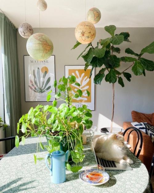 Интересный дом в Швеции с множеством растений и оригинальным декором. 07