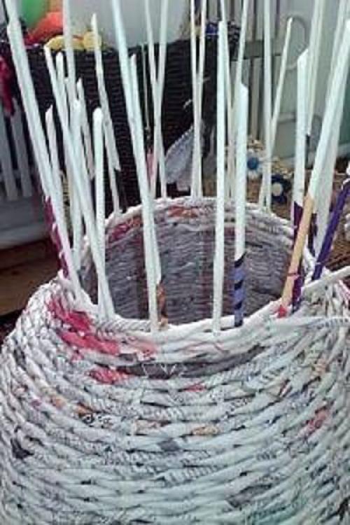 Напольные вазы своими руками. 06