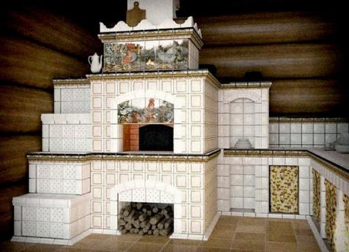 Облицовка печи керамической плиткой своими руками. 09