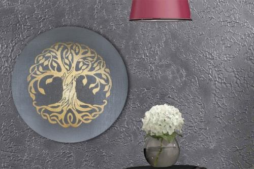 Абстрактная интерьерная картина золотое дерево жизни. 06