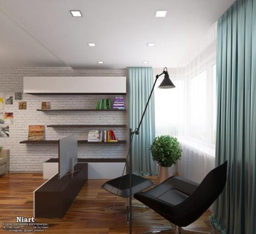 Дизайн - проект квартиры - студии 40 кв. 04