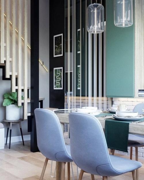 Проект кухни и столовой зоны в доме. 05