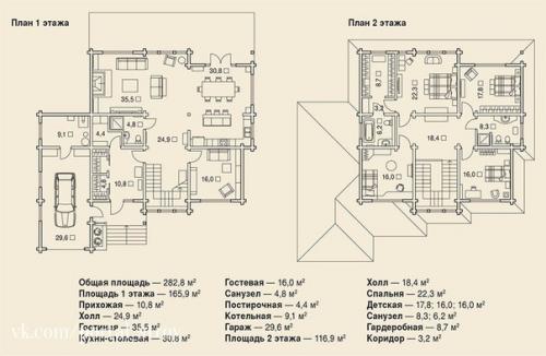 Загородный комфорт. Функциональный двухэтажный дом с гаражом и патио. 08