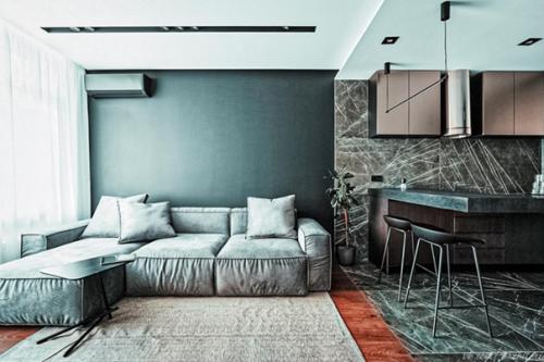 Современная квартира. С интересными деталями. 01