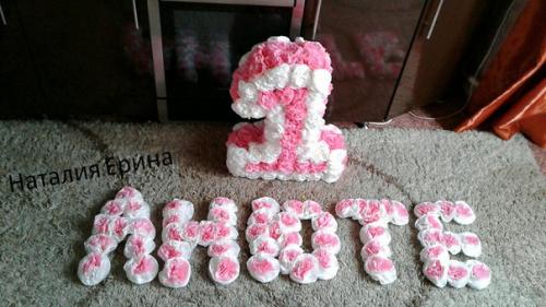 Заказывая комплект к дню рождения вашего малыша цифра + имя, вы получаете не только декор праздника! 09