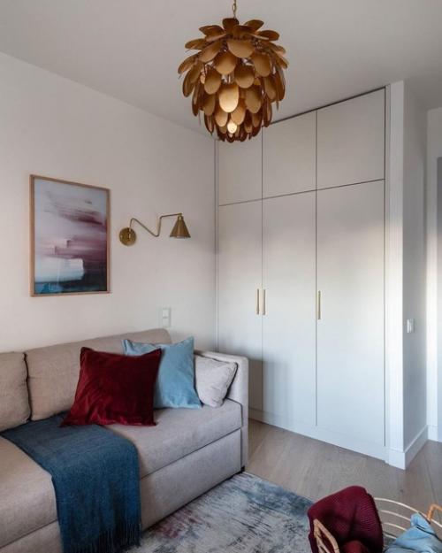 Дизайн двухкомнатной квартиры в скандинавском стиле, но со своей индивидуальностью. 03