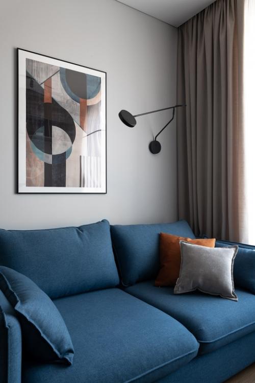 Интерьер однокомнатной квартиры 31, 3 м 2 в ЖК Level нагатинская в Москве. 06