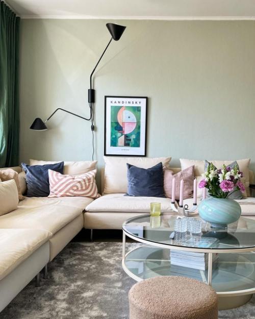 Всплеск цвета в интерьере скандинавсого дома. 05