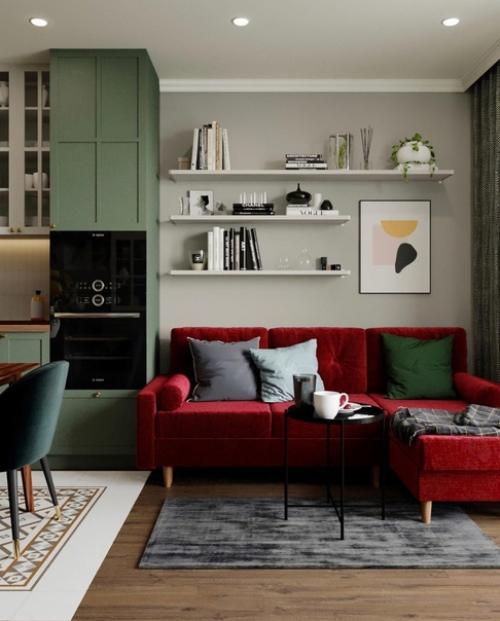 Кухня - гостиная 18 кв. 01