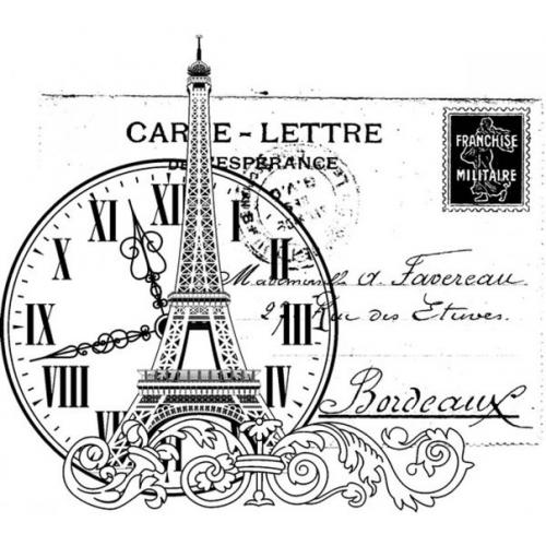 Стили декупажа - черно-белый французский стиль. 06