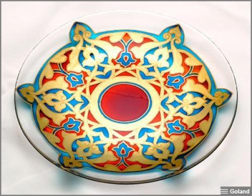 Роспись тарелки в восточном стиле. 06