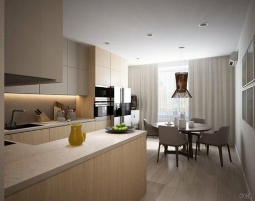 Функциональный и эстетически привлекательный интерьер трехкомнатной квартиры в Балтийской Жемчужине. 02