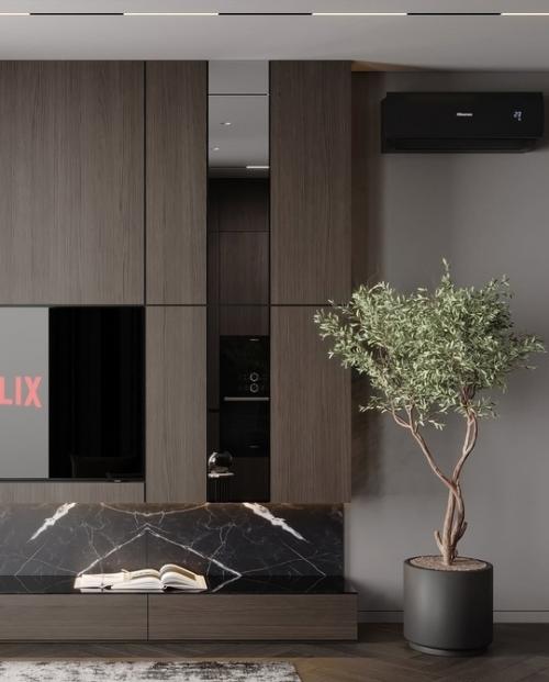 Тёмные тона в интерьере. 05