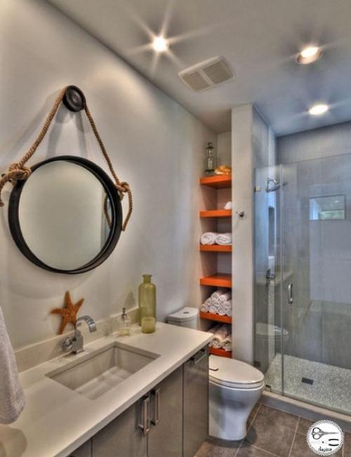 Интересные системы хранения в ванной комнате? 04