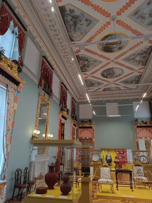 В конце декабря 2024 года в екатерининском дворце царского села открыли к посещению после многих лет реставрации зубовский флигель. 06