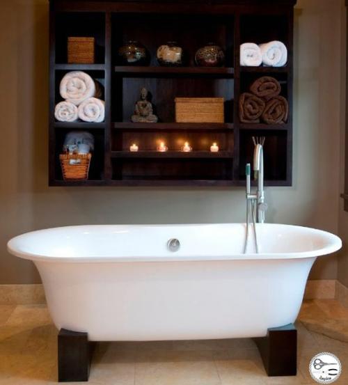 Интересные системы хранения в ванной комнате? 01