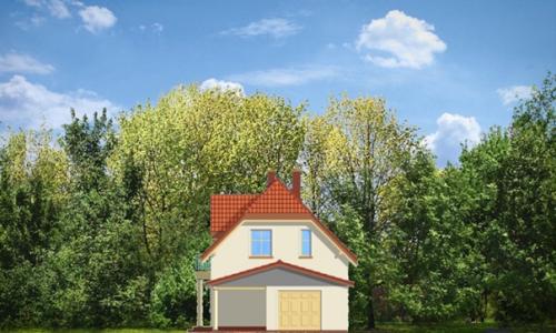 Комфортный коттедж для узкого участка. 05