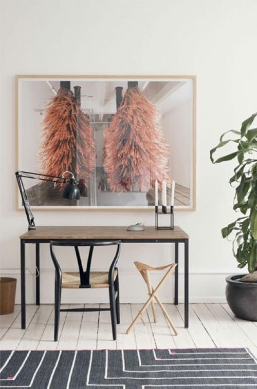 Скандинавский интерьер.   Светлая, просторная квартира в Копенгагене. 02