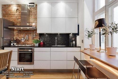 Кирпич в интерьере - идеи дизайна стен. 02