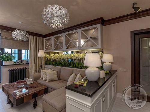 Гостиная Вишнёвый сад из квартирного вопроса. 01