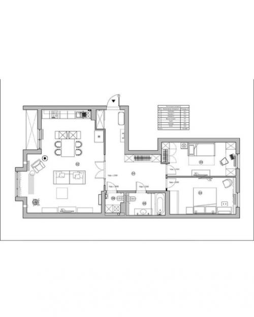 Квартира, общей площадью - 100 кв. 09