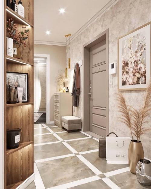 Очень крутой дизайн - проект двухкомнатной квартиры. 01