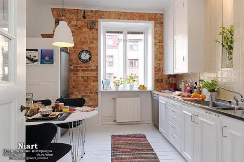 Кирпич в интерьере - идеи дизайна стен. 03