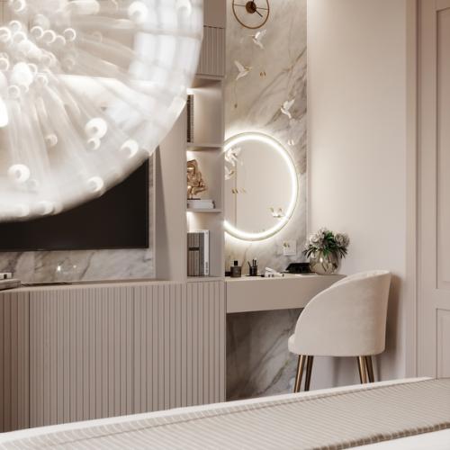 Интерьер спальни в Новосибирске от дизайнера анюхиной Анастасии. 05