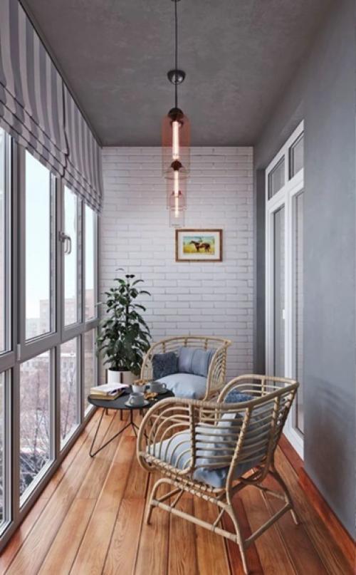 Зоны отдыха на балконе. 01