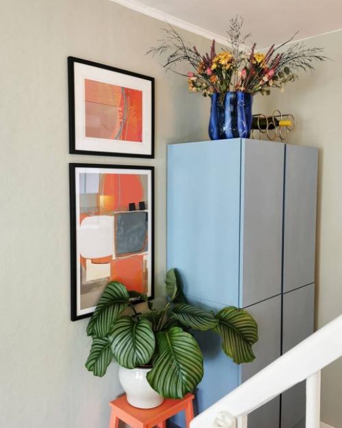 Всплеск цвета в интерьере скандинавсого дома. 03