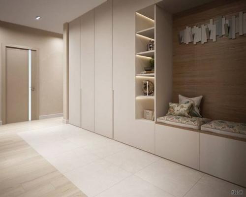 Функциональный и эстетически привлекательный интерьер трехкомнатной квартиры в Балтийской Жемчужине. 01