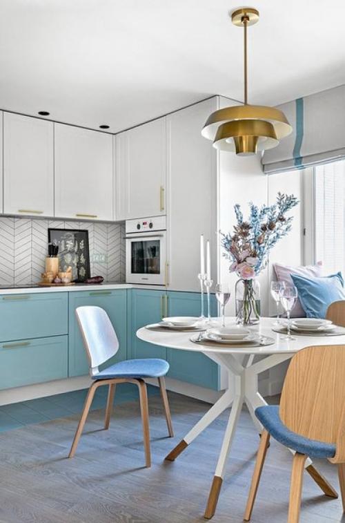 Дизайн двухкомнатной квартиры в скандинавском стиле, но со своей индивидуальностью. 08