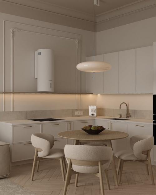 Спокойный интерьер квартиры для девушки. 01