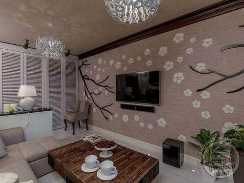 Гостиная Вишнёвый сад из квартирного вопроса. 04