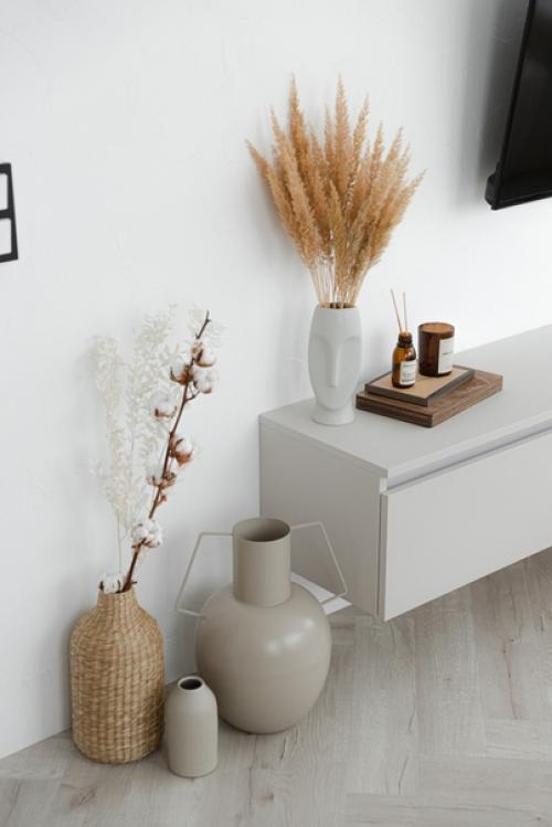 Скандинавский интерьер кухни - гостиной в Новосибирске. 03