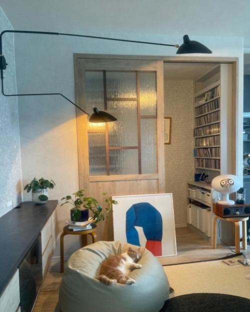 Сочетание скандинавского и японского стиля в интерьере дома в Японии. 05