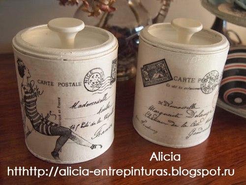 Стили декупажа - черно-белый французский стиль. 02