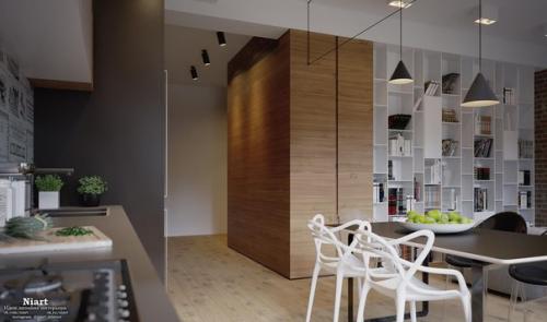 Современный дизайн квартиры 88, 9 кв. 05