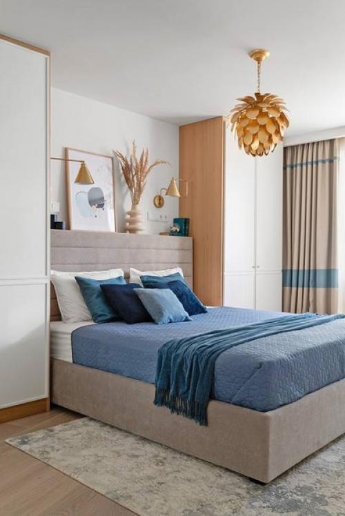 Дизайн двухкомнатной квартиры в скандинавском стиле, но со своей индивидуальностью. 09