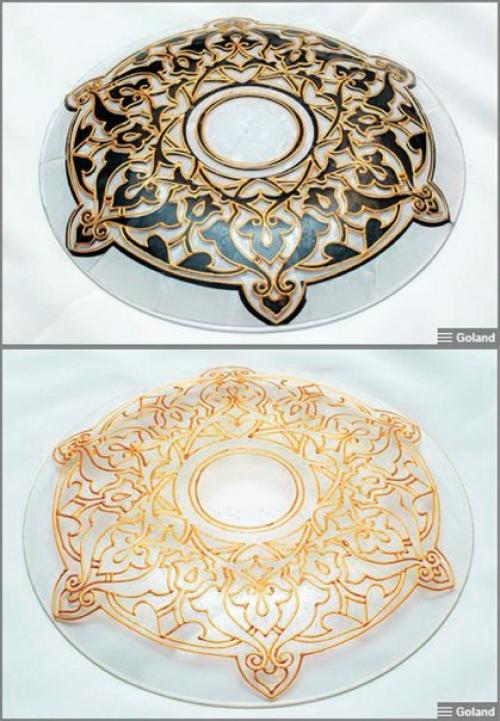 Роспись тарелки в восточном стиле. 03