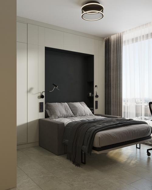 Проект однокомнатной квартиры 38 м 2 в ЖК Светлана парк в Санкт-петербурге. 05