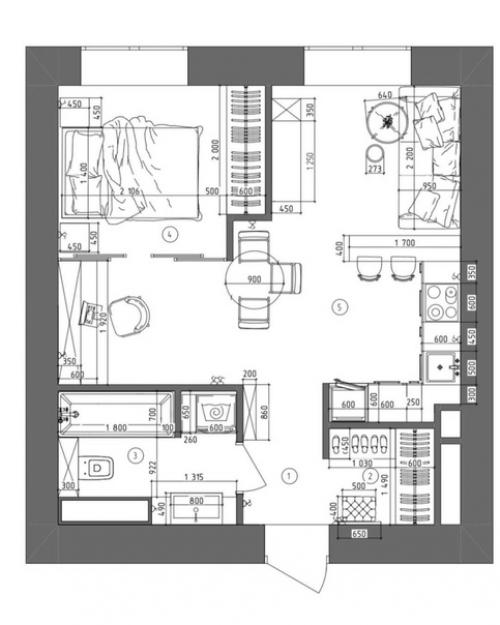 Когда увидели описание проекта, готовились испытать приступ клаустрофобии. 09