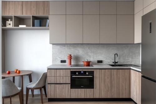 Интерьер однокомнатной квартиры 31, 3 м 2 в ЖК Level нагатинская в Москве. 01