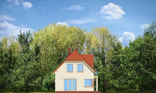 Комфортный коттедж для узкого участка. 06