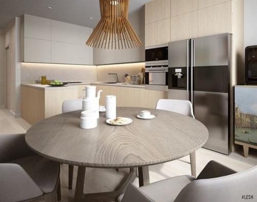 Функциональный и эстетически привлекательный интерьер трехкомнатной квартиры в Балтийской Жемчужине. 03