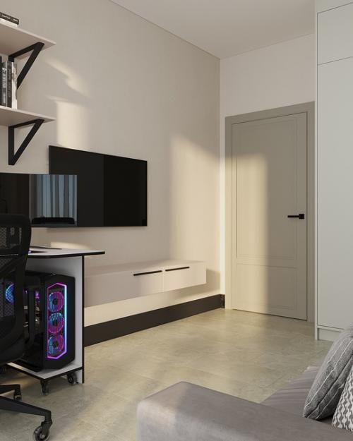 Проект однокомнатной квартиры 38 м 2 в ЖК Светлана парк в Санкт-петербурге. 08