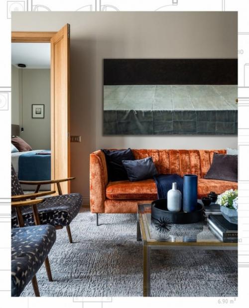 Трехкомнатная квартира в стиле 1980-х годов. 02