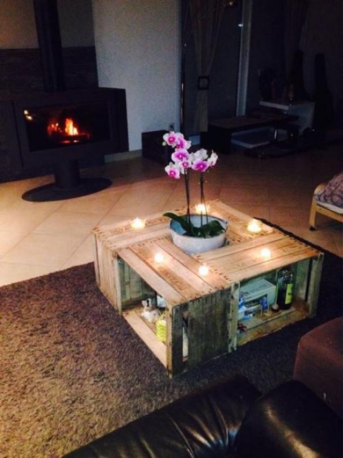 Журнальные столики из деревянных ящиков. 06