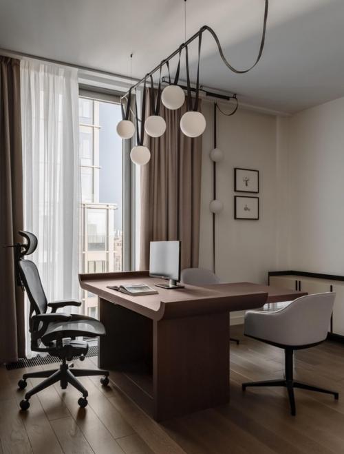 Светлый интерьер для учёбы, отдыха и гостей. 05