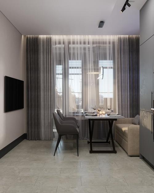 Проект однокомнатной квартиры 38 м 2 в ЖК Светлана парк в Санкт-петербурге. 02